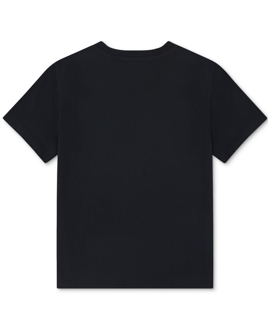 Хлопковая футболка с коротким рукавом для мальчиков (Big Boys Short-Sleeve Cotton Core T-Shirt) Lacoste, Noir — фото 2