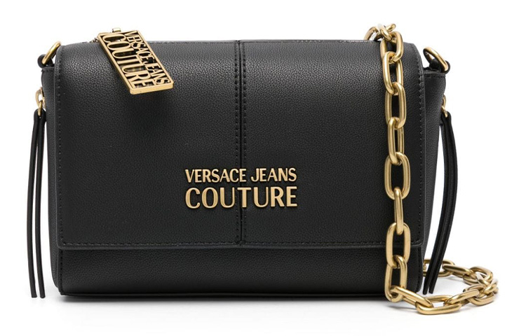 

Полиуретановая поясная сумка через плечо женская черная VERSACE JEANS COUTURE, Set (Bag+Dust Bag)