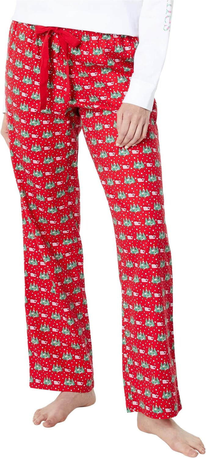

Пижамные брюки Vineyard Vines Winter Whale Lounge Pants, цвет Nautical Red