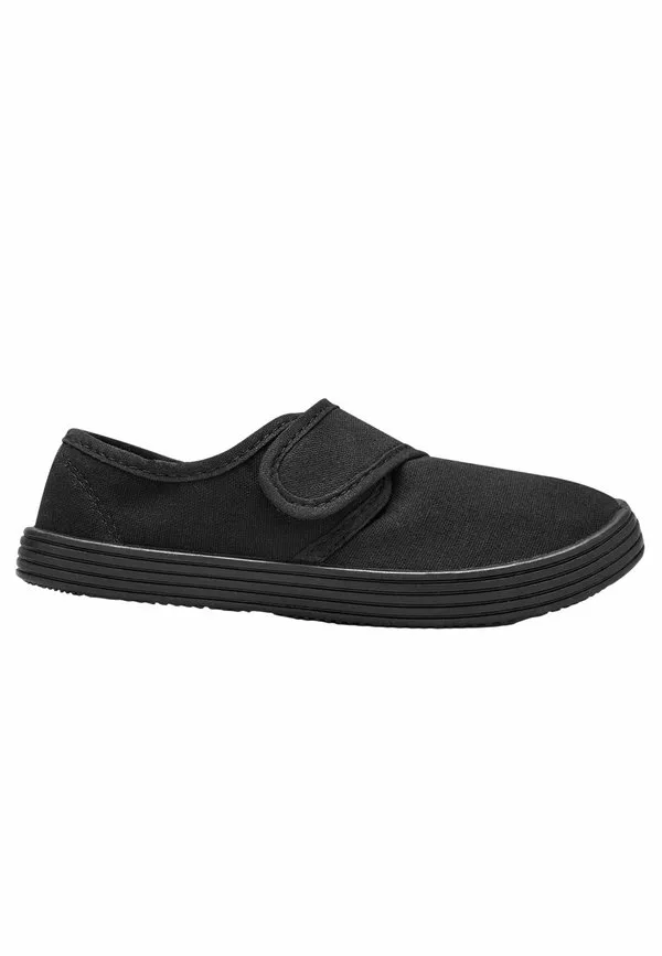 Школьные кеды с широкой колодкой и без шнурков Next, Mottled Black