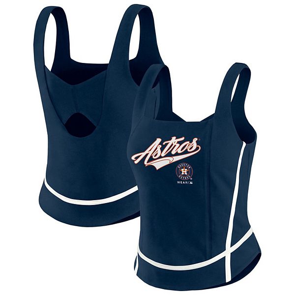 

Женский топ с квадратным вырезом Houston Astros в темно-синем цвете Wear By Erin Andrews