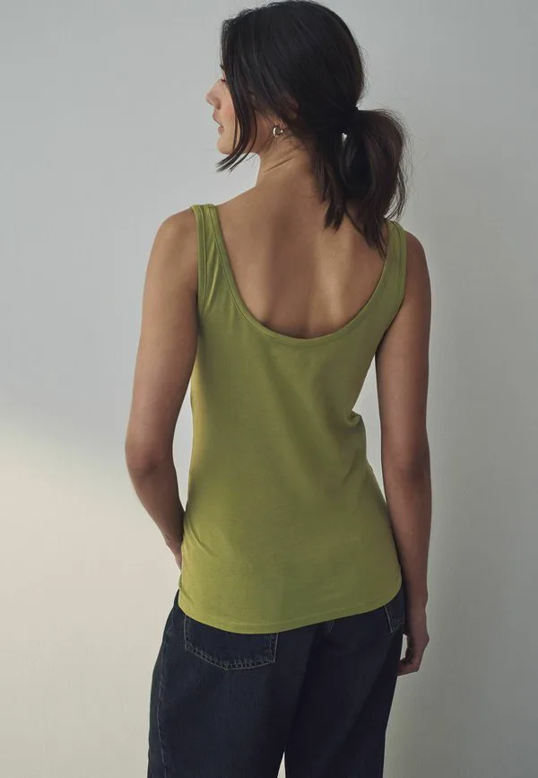 Топ с толстыми лямками, стандартного кроя Next, Olive Green — фото 3