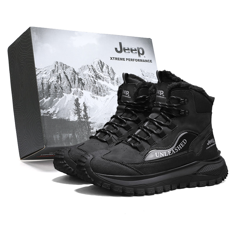 

Термоутепленные утепленные высокие износостойкие снегоступы Crew для мужчин Jeep, черный