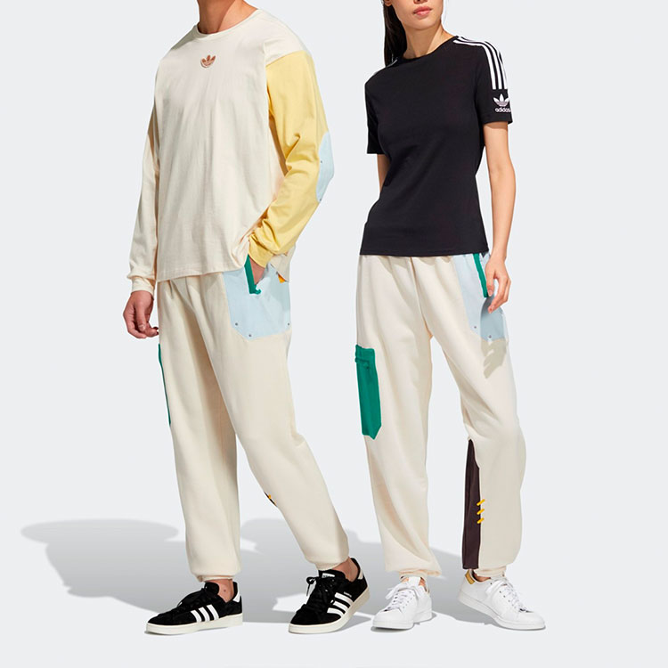 Adidas Originals Унисекс Кремовые Вязаные Спортивные Штаны Puppet Series — фото 3