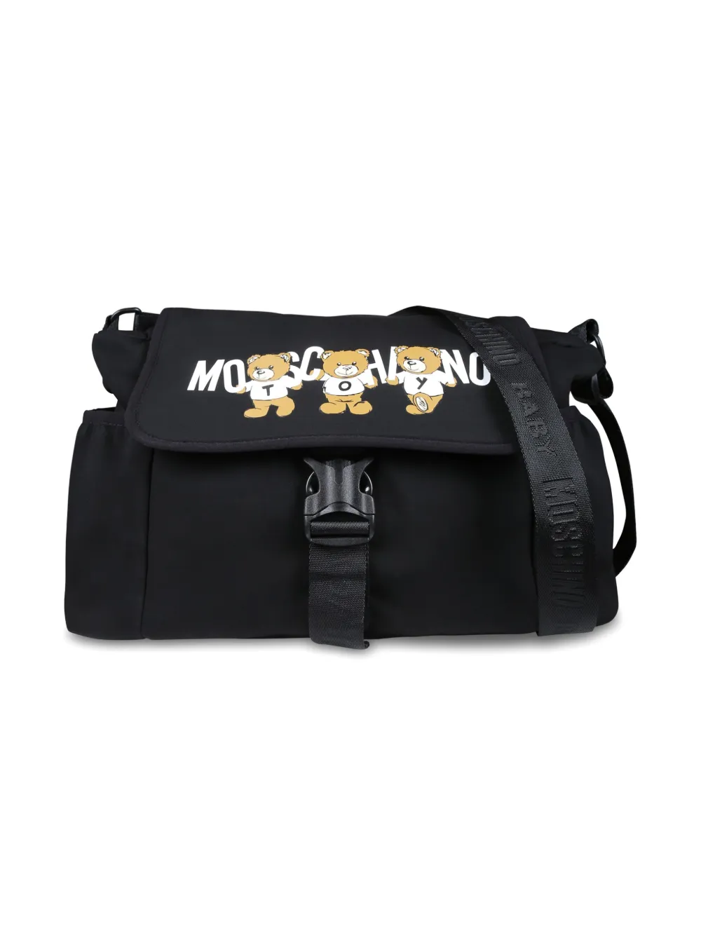 

Пеленальная сумка с логотипом Teddy Bear Moschino Kids, черный