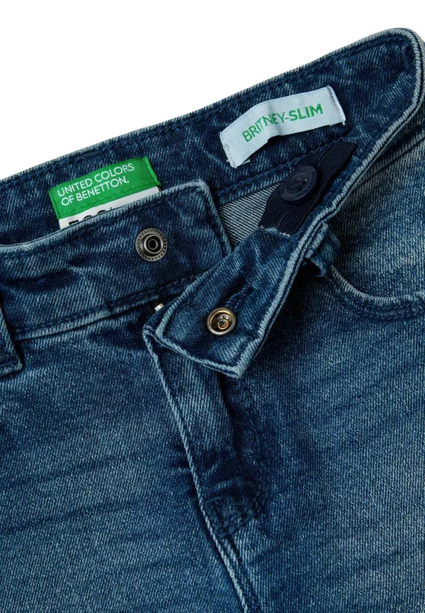 Джинсы slim fit United Colors Of Benetton, синие — фото 3