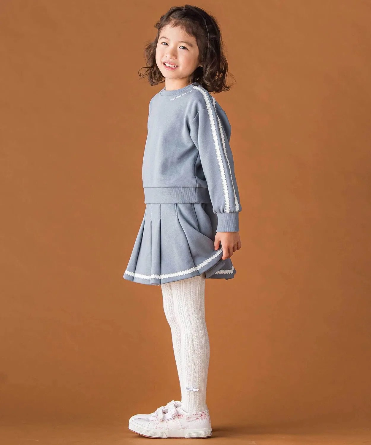 Свитшот детский с кружевными рукавами BeBe Petits Pois Vert, чёрный — фото 3