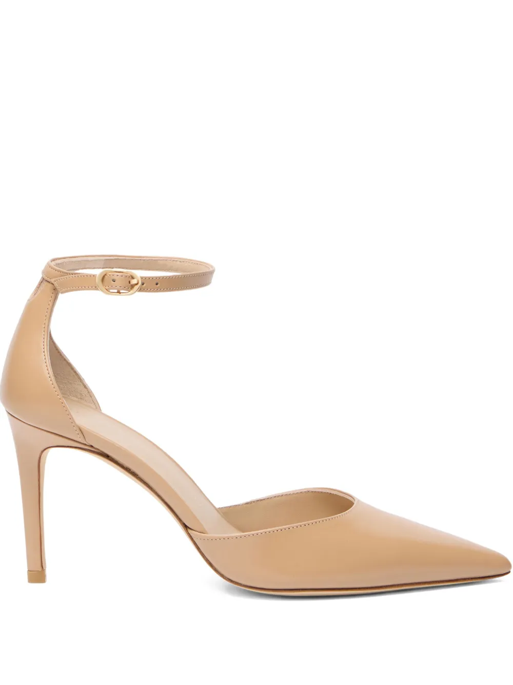 Туфли-лодочки Stuart Power на каблуке 85 мм Stuart Weitzman, нейтральный