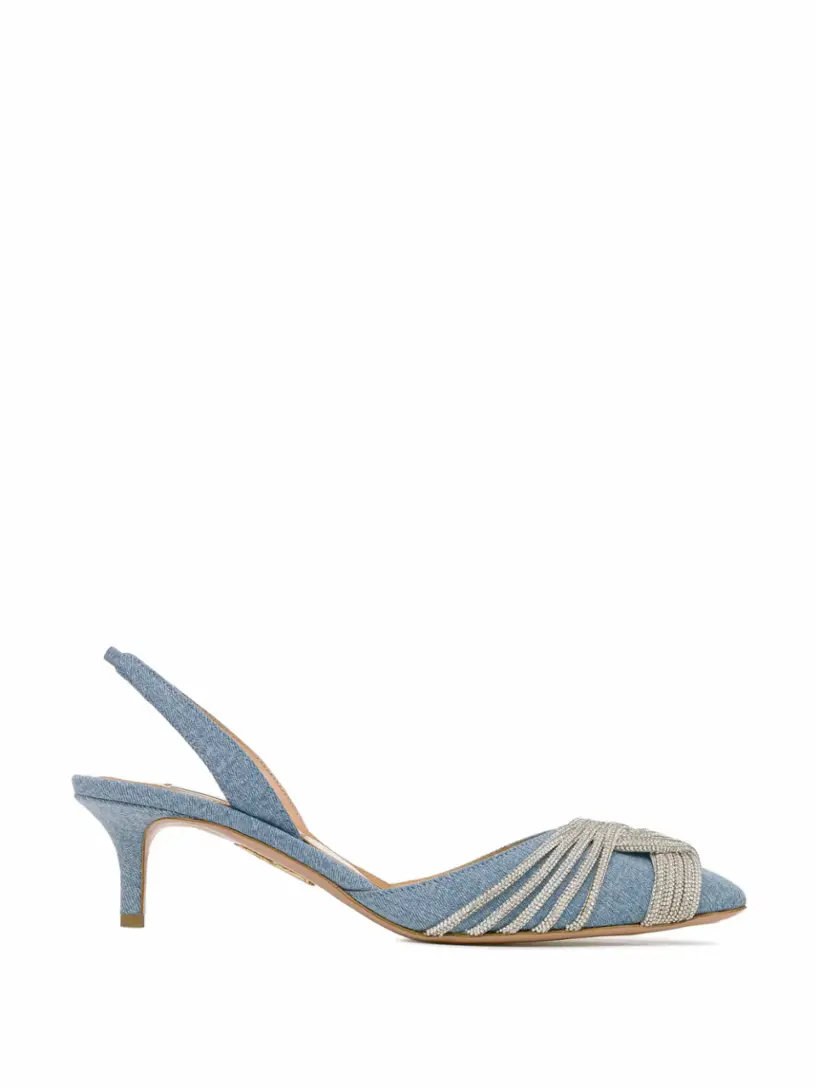 

Джинсовые слингбэки Gatsby Aquazzura, синий