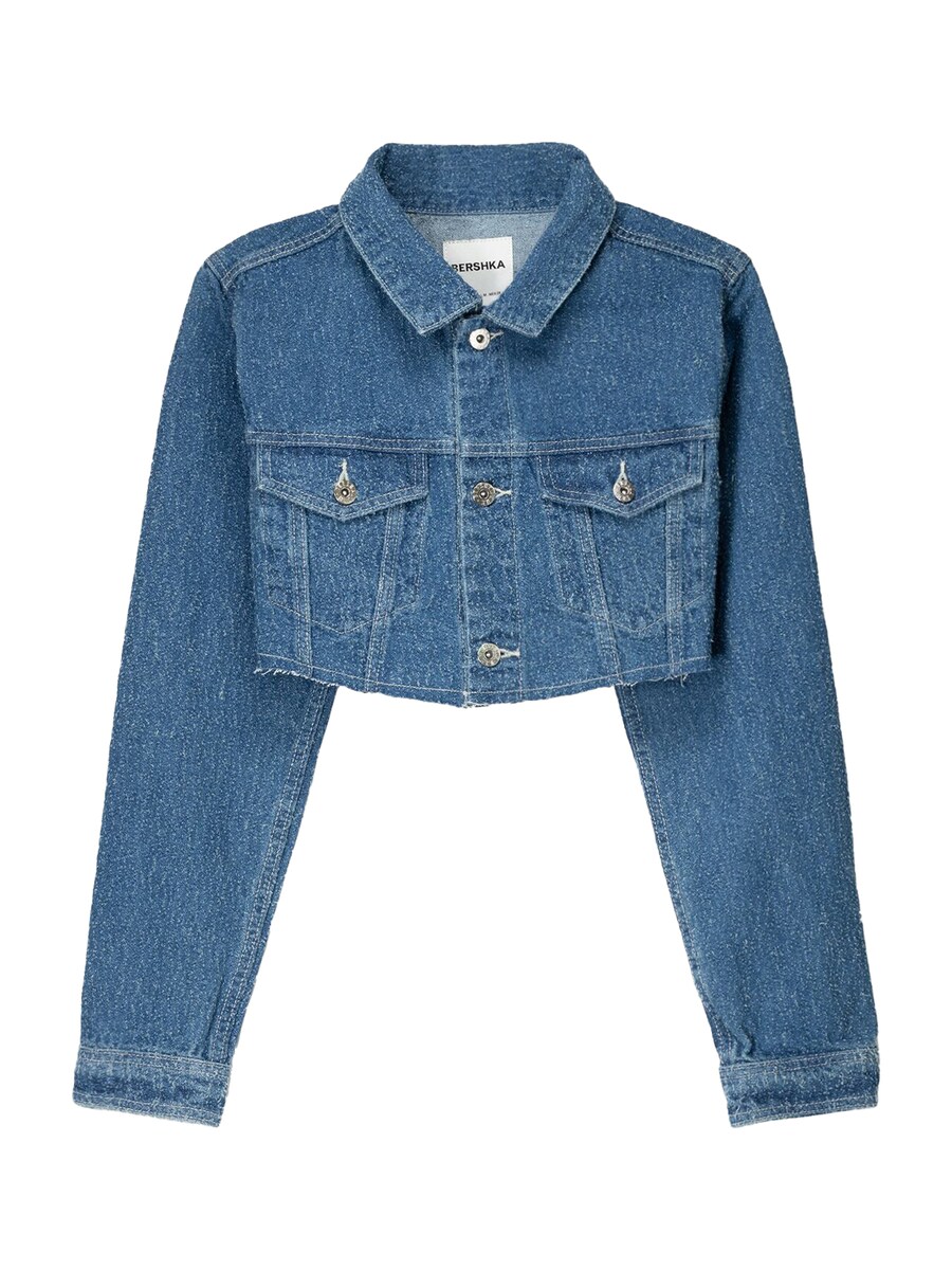 

Куртка межсезонная Bershka, синий деним