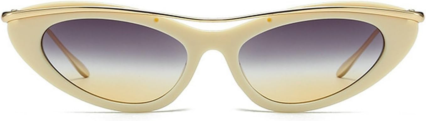 

Laureles Модные маленькие солнцезащитные очки «кошачий глаз» для женщин, винтажные, сексуальные, в металлической оправе, для активного отдыха, защита от ультрафиолета UV400, C5