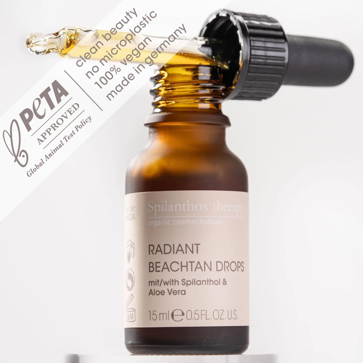 Капли-автозагар для лица «Radiant Beach Tan Drops» 15 мл от Spilanthox therapy Spilanthox Therapy — фото 4