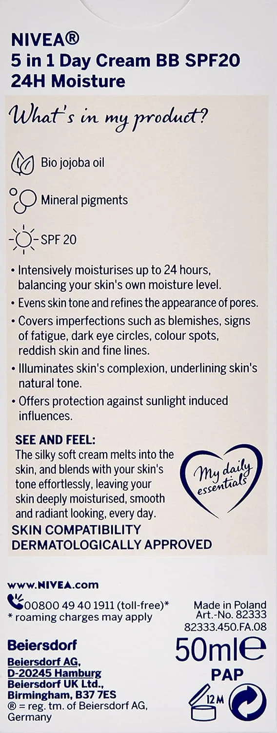 BB-крем Nivea Light с SPF 20, 3 штуки Nivea — фото 3
