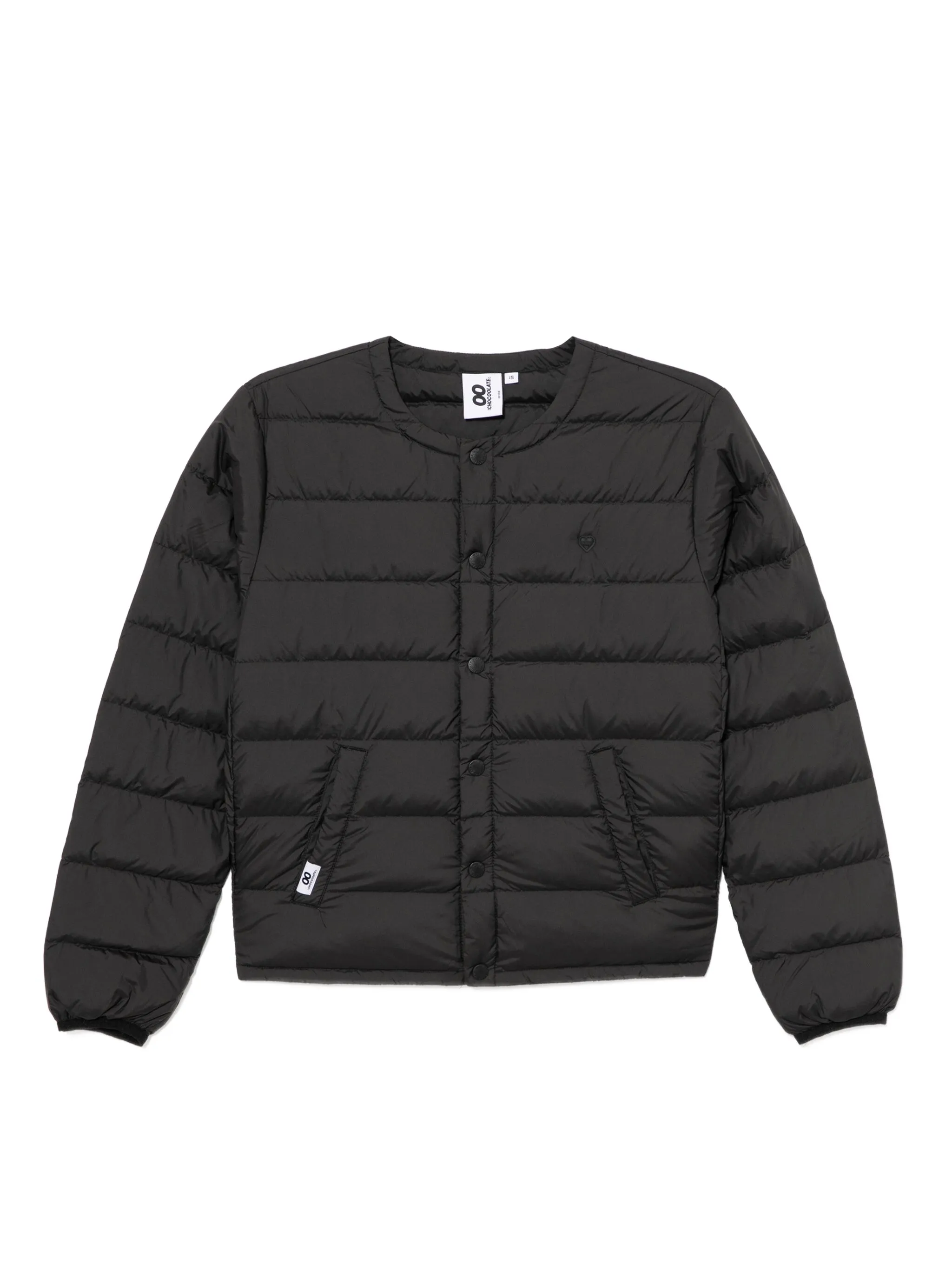 

Пуховик с тисненым логотипом Chocoolate, черный