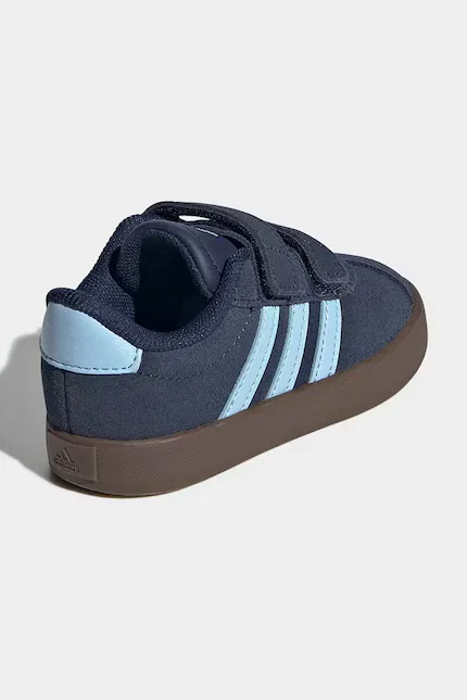 Кроссовки детские VL Court 3.0 Adidas, синий — фото 3