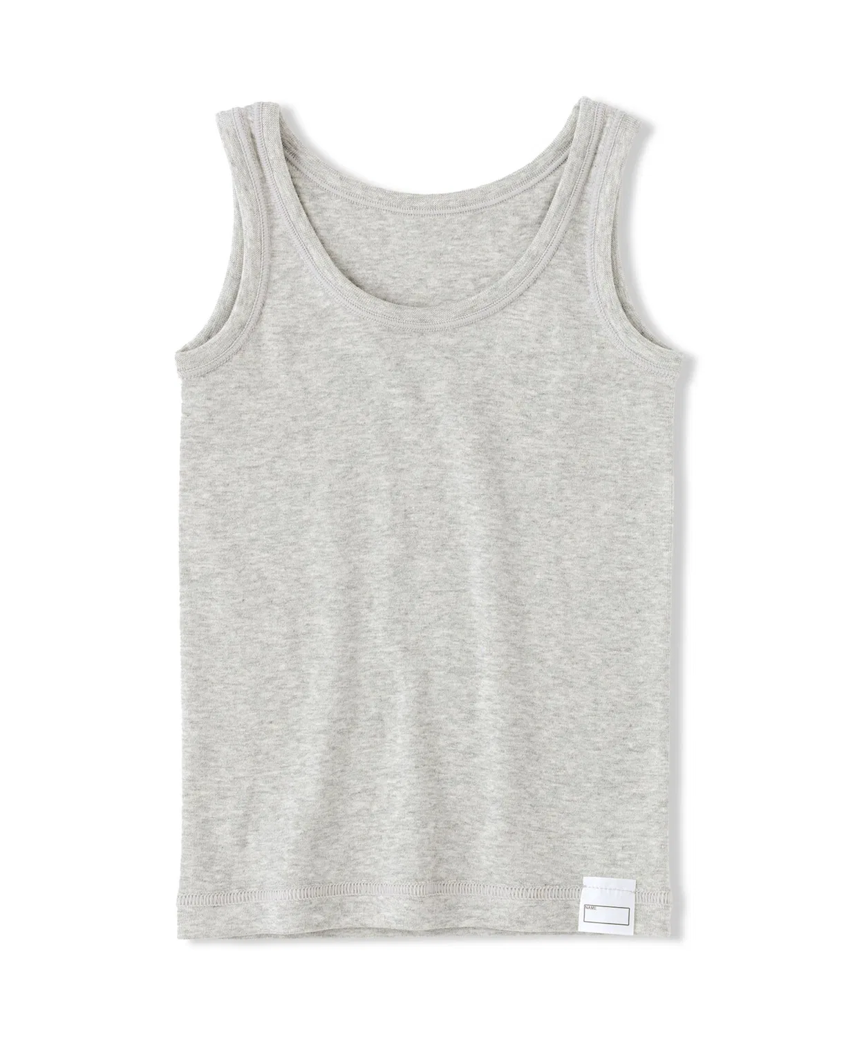 Детский топ-майка с фрезерованным швом, Organic Cotton, серый