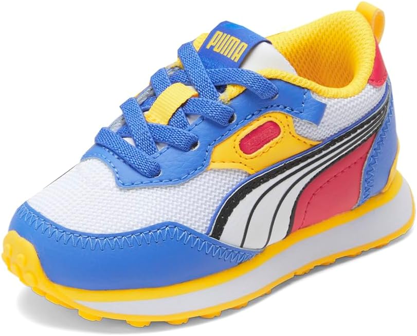 Детские кроссовки PUMA Boys Rider Fv Future Vintage на шнуровке, повседневные - серые — фото 2