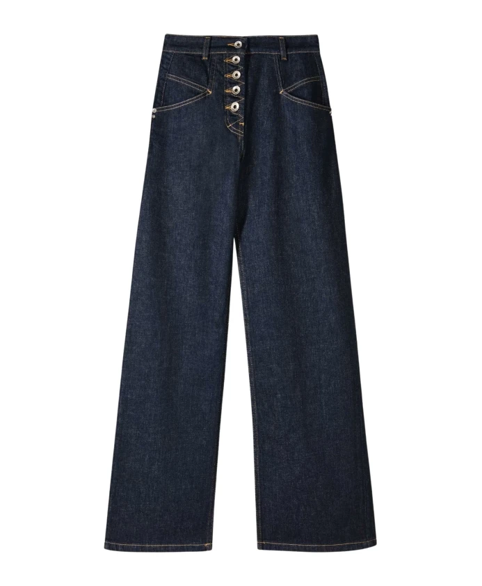 

Джинсы-Палаццо с пуговицами Patrizia Pepe, синий