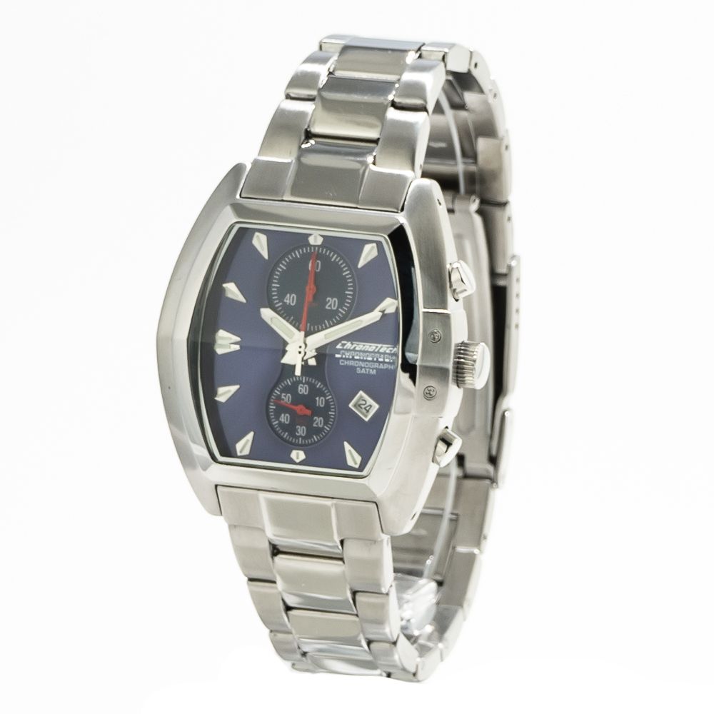 

Серебряные часы из нержавеющей стали Chronotech