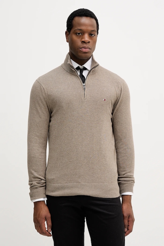 

Свитер из кашемировой смеси Tommy Hilfiger, коричневый