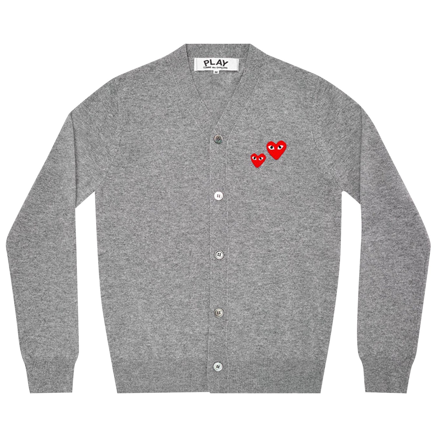 

Кардиган Comme des Garçons PLAY Duo Heart, цвет Серый