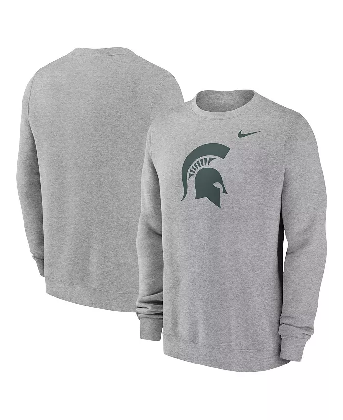 

Мужская флисовая толстовка Michigan State Spartans Primetime Evergreen вересково-серого цвета Nike