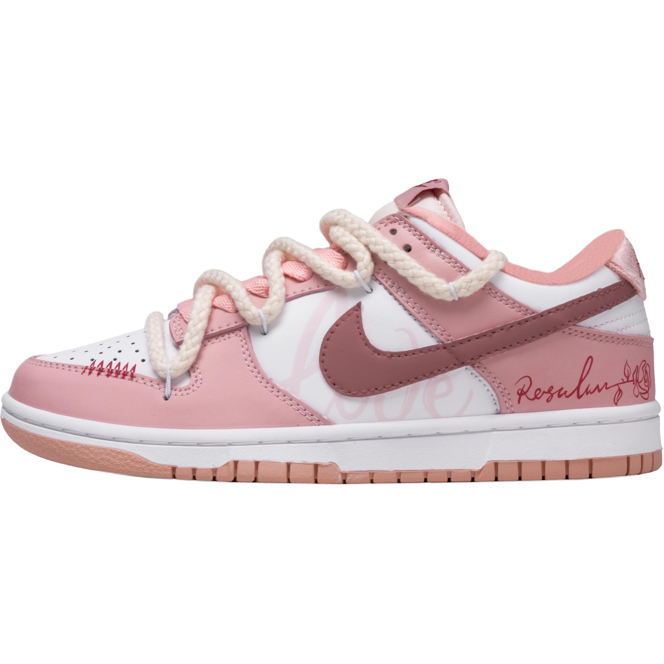 

Nike Кроссовки для скейтбординга Dunk Beloved Rose с нескользящей подошвой, износостойкие, для детей, Cherry Blossom, для подростков