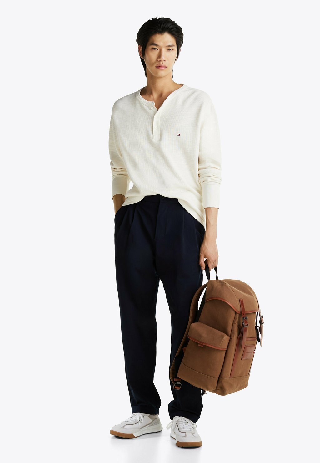 

Топ с длинными рукавами HENLEY Tommy Hilfiger, бежевый