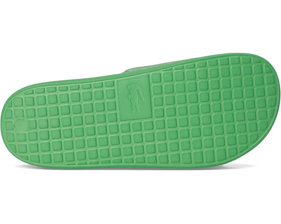 Сандалии Lacoste Serve Slide 1.0, цвет Green/Dark Green Croc — фото 3