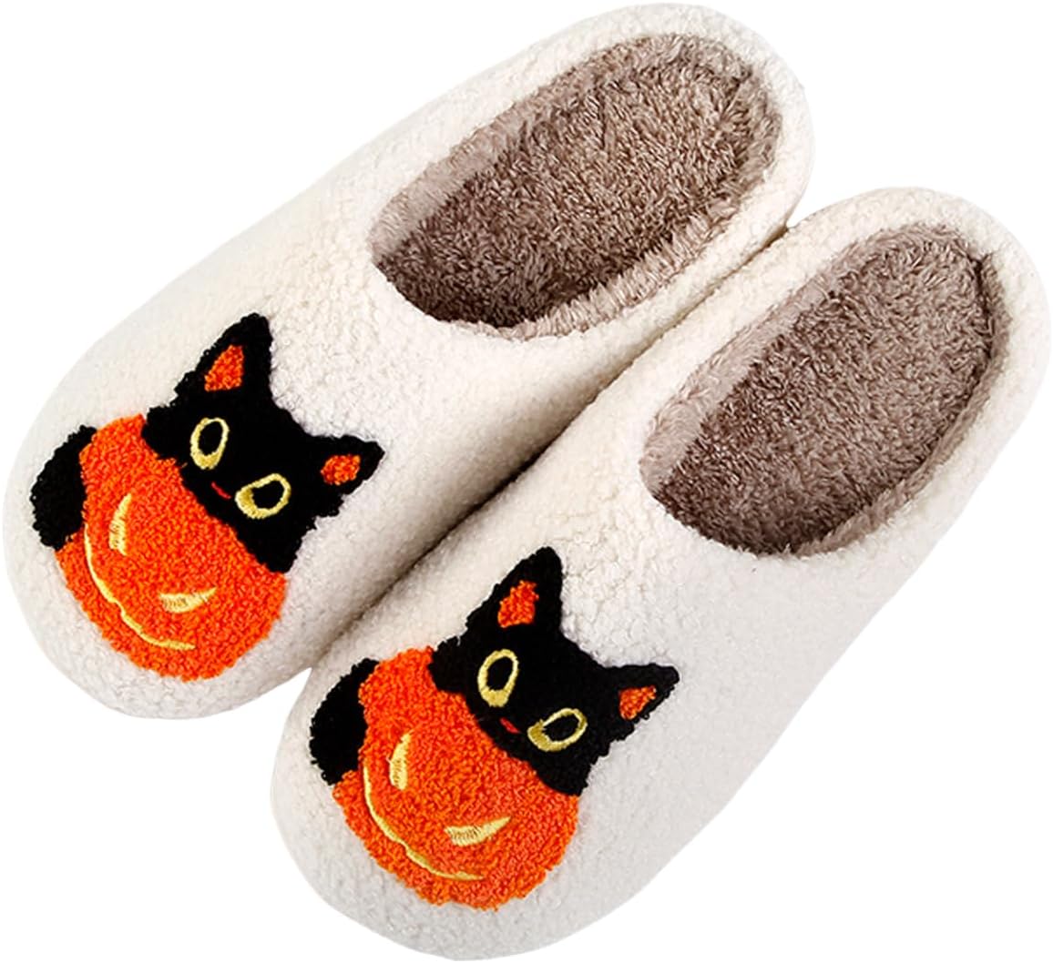 

Тапочки-тыквы, тапочки на Хэллоуин для женщин и мужчин, домашние тапочки, жуткие шлепанцы, мягкие теплые плюшевые тапочки для пар Generic, Pumpkin/B1