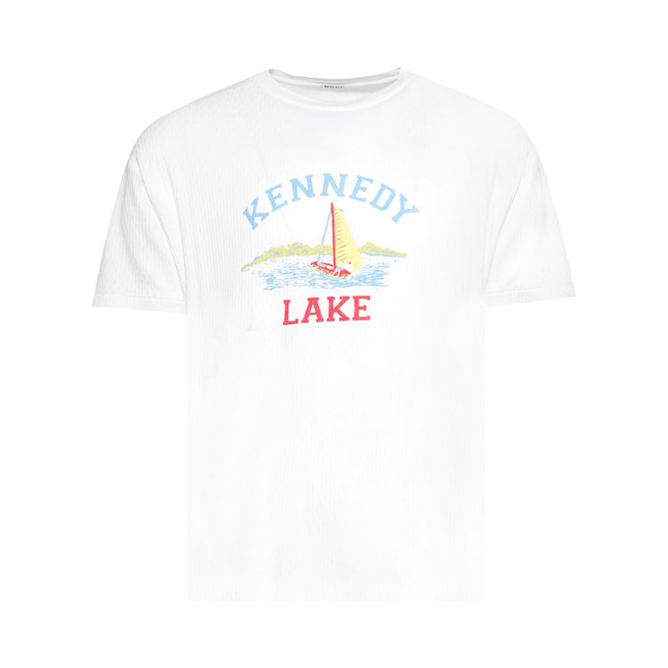 

Футболка Bode Kennedy Lake Tee 'Cream', белый
