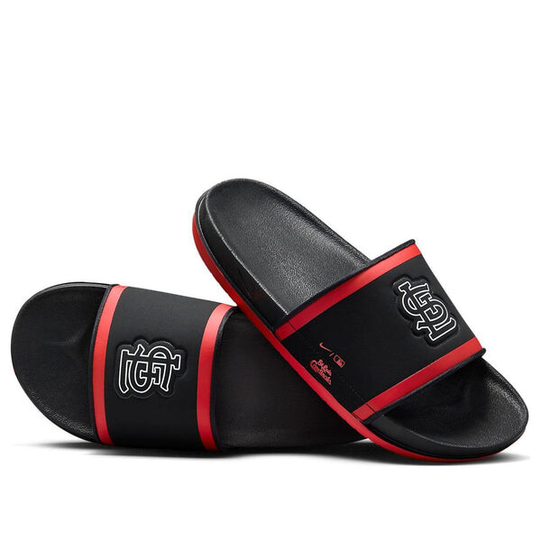 

Тапочки mlb x offcourt slide 'st. louis cardinals' Nike, черный