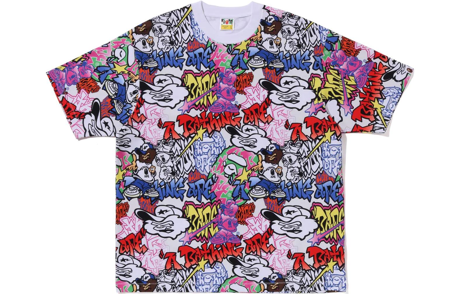 

Футболка мужская многоцветная A Bathing Ape, цвет Multicolor