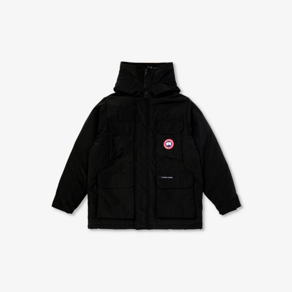 

Пуховик expedition с нашивкой-логотипом 7-16 лет Canada Goose, черный