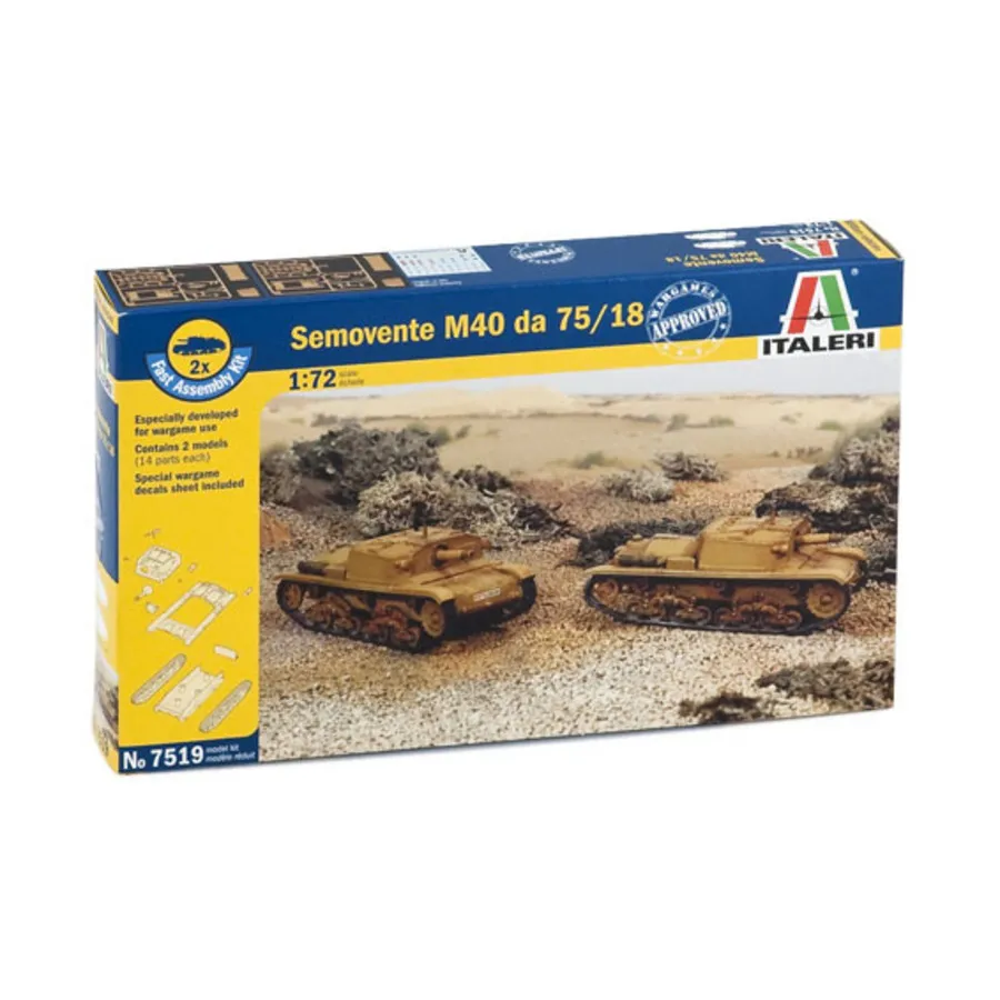 

Семовенте M40 да 75/18, Military Vehicles (1:72) (Italeri)