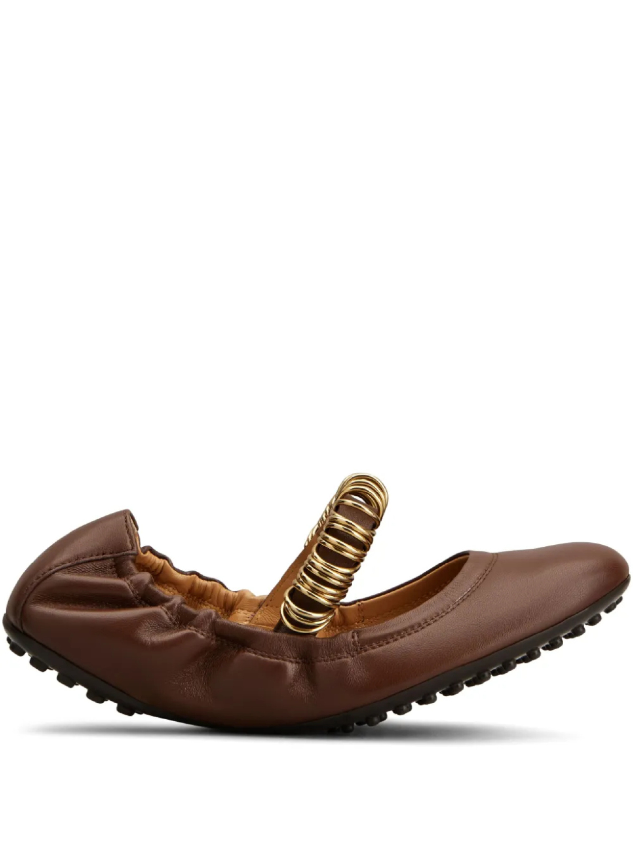 Tod's балетки Dee, коричневый