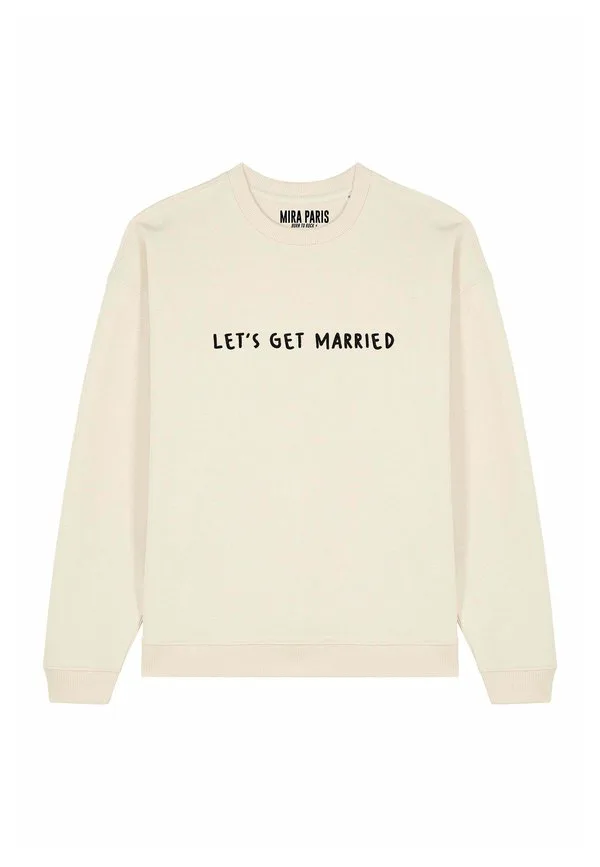 

Свитшот унисекс оверсайз с вышивкой на тему брака Mira Paris, Off-White, Белый, Свитшот унисекс оверсайз с вышивкой на тему брака Mira Paris, Off-White