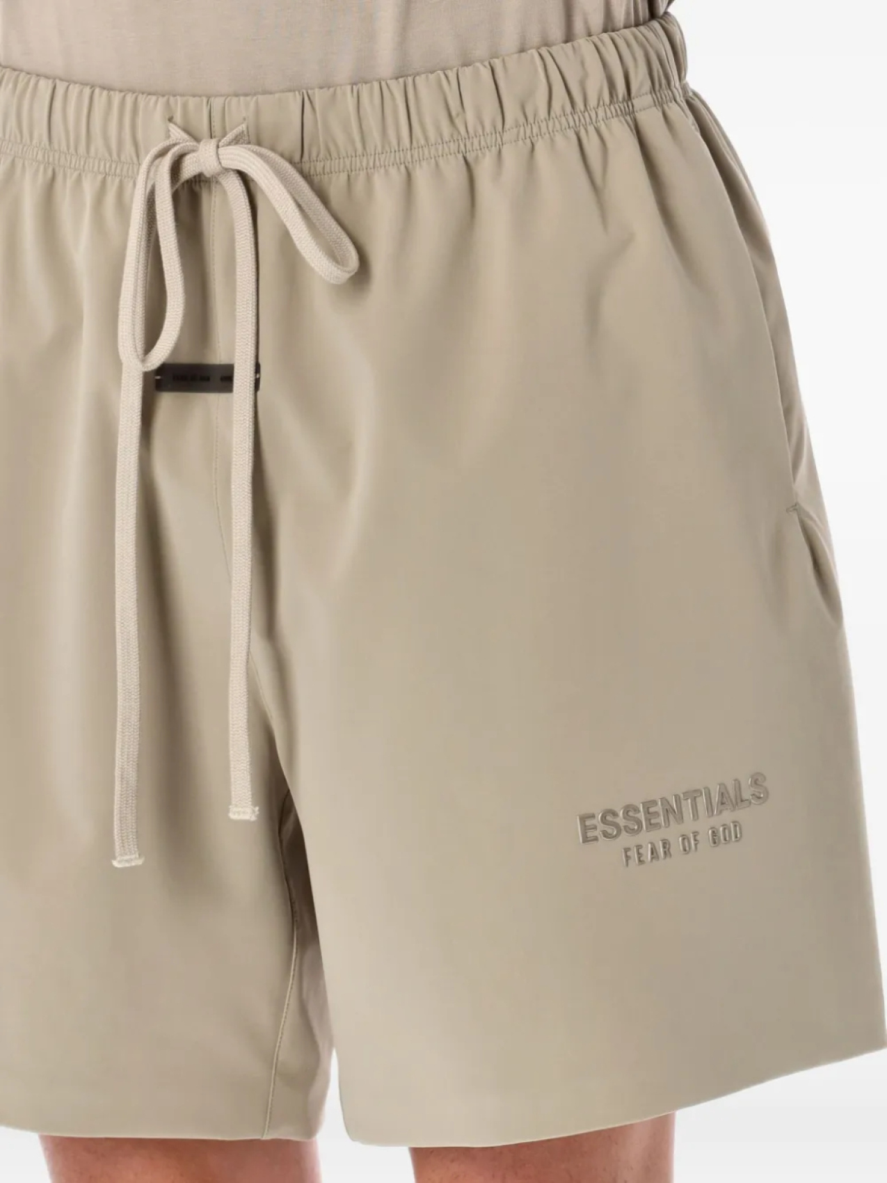 FEAR OF GOD ESSENTIALS спортивные шорты с завязками на талии, нейтральный — фото 3