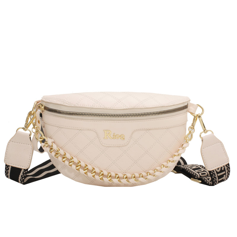 

MingLu Сумка-слинг унисекс обычного размера черный/экрю PU, Ecru