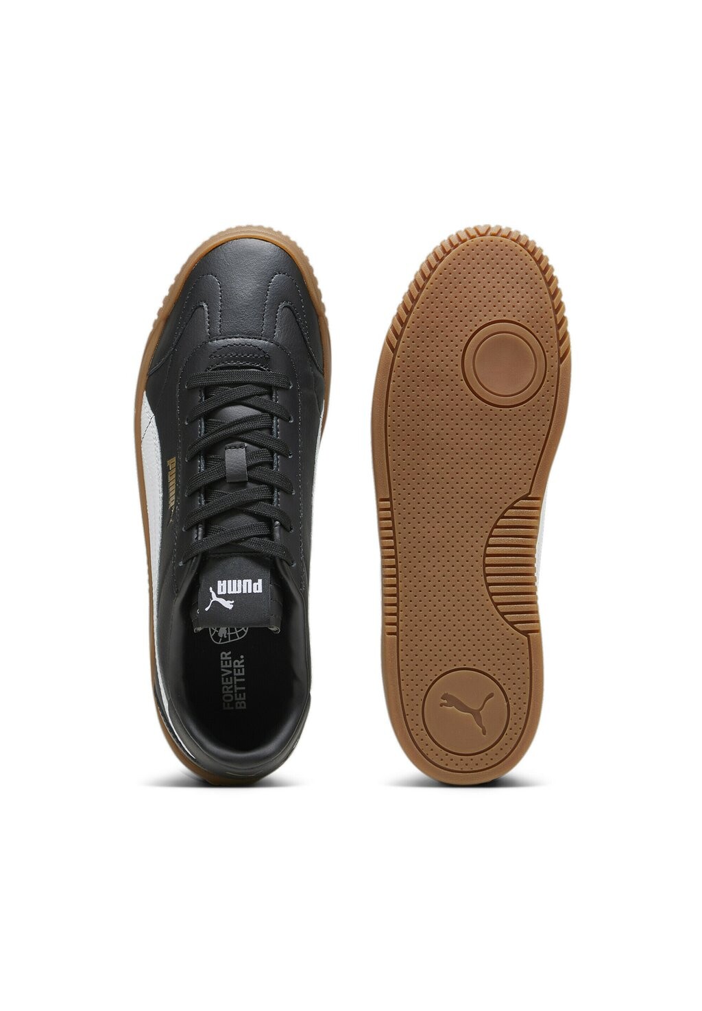 Низкие кроссовки Club Puma, цвет black white gold — фото 3
