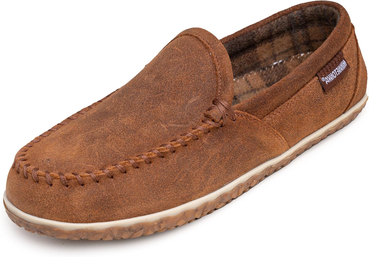 

Мужские мокасины Minnetonka Tilden из замши для дома и улицы, коричневый