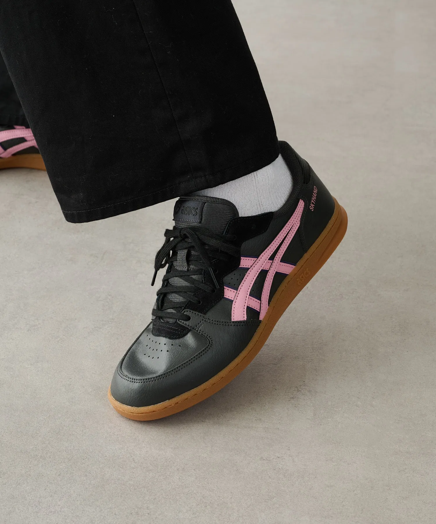 Унисекс кроссовки SKYHAND OG из натуральной кожи ASICS белые — фото 2
