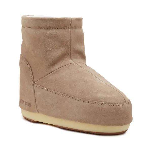 Зимние ботинки Moon Boot из замши, бежевый