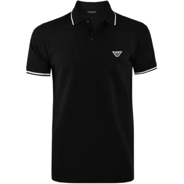 Поло мужское SS26 EMPORIO ARMANI, Black