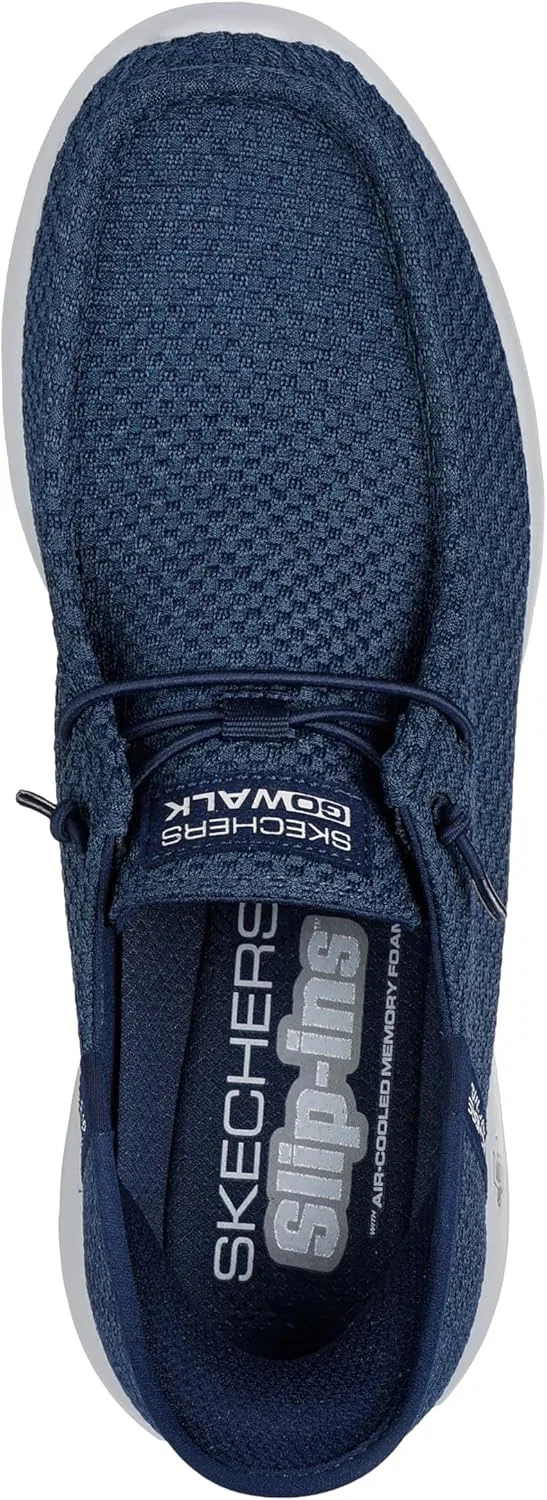 Мужские слипоны Skechers Go Walk Max Hands Free Slip-Ins The American Dream Sneaker, Blue — фото 4