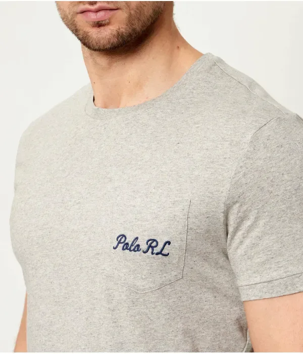 Футболка custom slim fit Polo Ralph Lauren, серый — фото 4