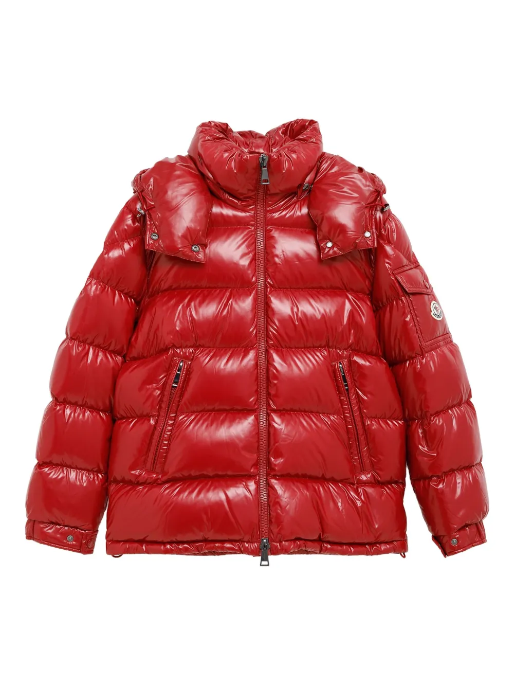 

Пуховик Maire с капюшоном MONCLER, красный