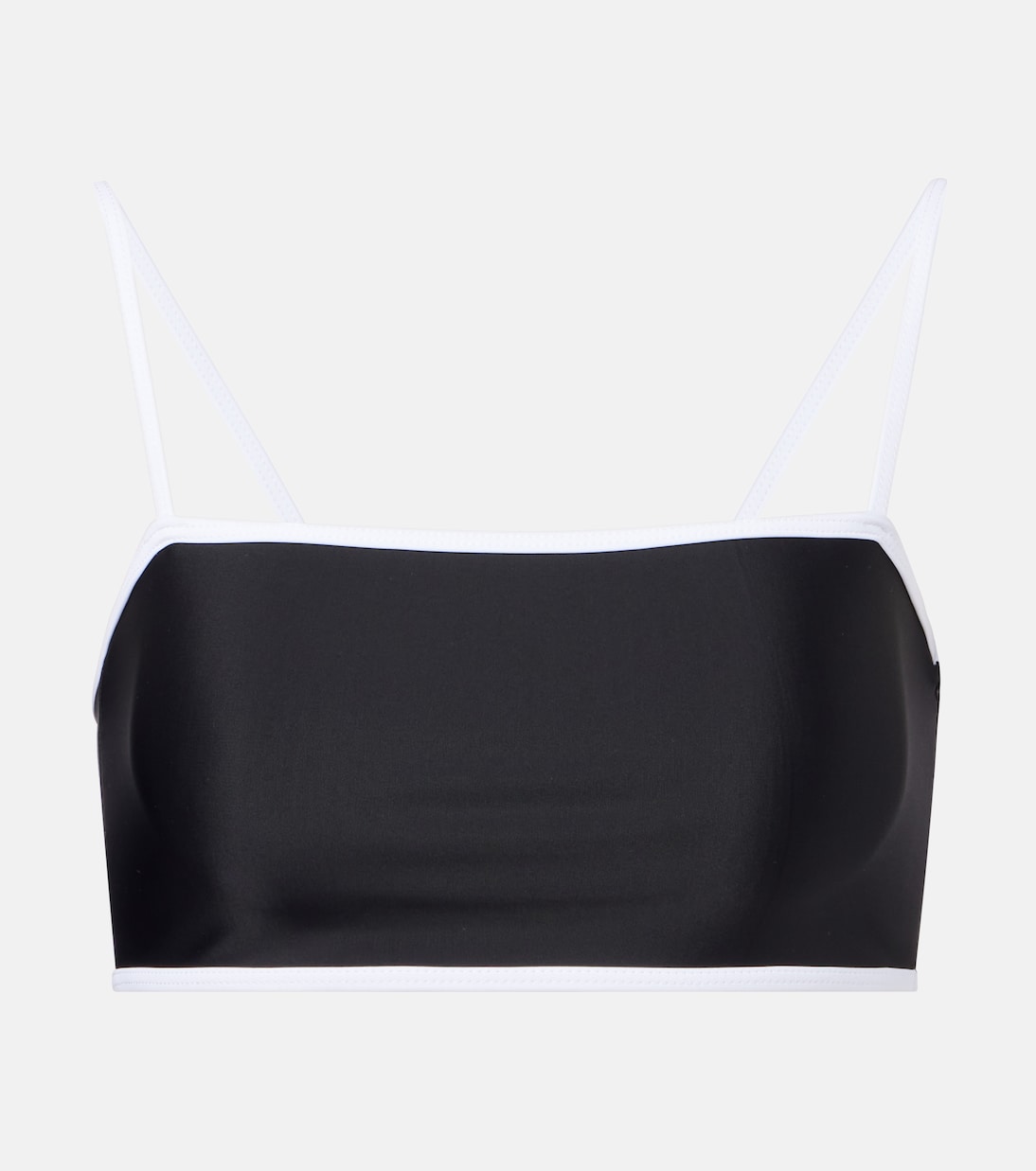 

Полосатый топ бикини Jade Swim, Black / White
