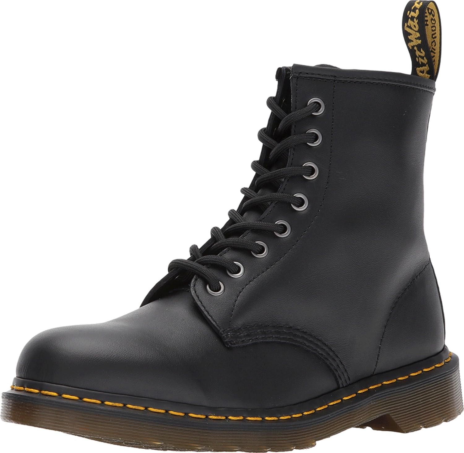 

Ботинки Dr. Martens Unisex 1460 Softy T Leather с 8 люверсами, черные, 8 женских/7 мужских
