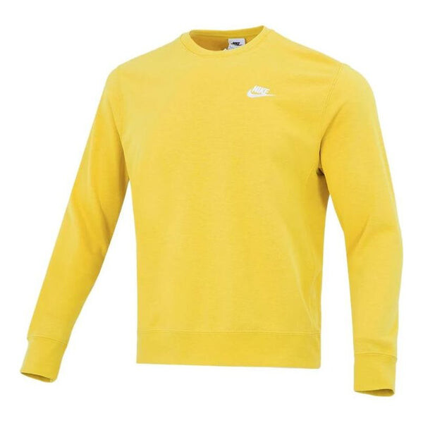 

Толстовка Nike Sportswear Club Casual Sports Round Neck Pullover Yellow, желтый